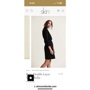 Skin worldwide Colleen Robe Sz. 5 -xxl. Black